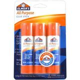 ELMERS Glue Sticks Large 0.77 Oz Each 3 Sticks Per Pack (Pack of 3)