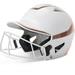 Champro Rise Pro Girls Softball Batting Helmet with Face Guard White/Rose Gold Senior