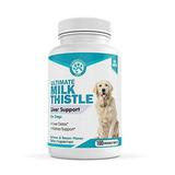 Wanderfound Pets Milk Thistle for Dogs 100 Chewable Tablets Salmon and Bacon Natural Liver Support for Pets Kidney Cleanse Detox & Repair Formula