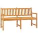 Suzicca 3-Seater Patio Bench with Table 59.1 Solid Teak Wood