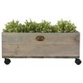 Esschert Design NG41 Planter on Wheels Pinewood - Medium