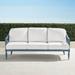 Avery Sofa with Cushions in Moonlight Blue Finish - Resort Stripe Glacier - Frontgate