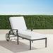 Carlisle Chaise Lounge with Cushions in Slate Finish - Rain Glacier, Standard - Frontgate