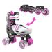 Neon Combo 2-in-1 Kids Inline Skates and Quad - Girls Size 3-6 Adjustable One Pair Pink