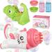 YouLoveIt 2 PCS Bubble Guns Bubble Machine Gun Toys Automatic Bubble Maker Blower Machine Unicorn/Dinosaur/Tiger Bubble Gun Toys Gift for 3-10 Years Old Boys Girls