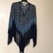Michael Kors Tops | Michael Kors One Size Fit All Poncho. Nwot | Color: Black/Blue | Size: Os