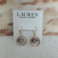 Ralph Lauren Jewelry | New Lauren Ralph Lauren Logo Coin Drop Earrings | Color: Gold/Silver | Size: 1.3"