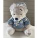 Disney Toys | Disney Store Exclusive Winnie The Pooh White Blue Snowflake Sweater Plush | Color: Blue/White | Size: One Size