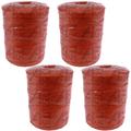 APUK 4 Rolls 500m x 2mm 3 Strand Electric Fence Polywire Poly Wire Fencing Energiser