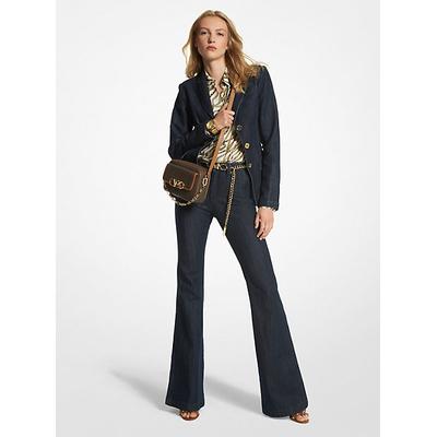 Michael Kors Stretch Denim Blazer Blue 0