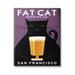 Stupell Industries Fat Cat Brewing Vintage by Ryan Fowler - Wrapped Canvas Graphic Art Canvas in Indigo | 20 H x 16 W x 1.5 D in | Wayfair