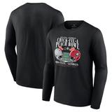 Men's Fanatics Branded Black Georgia Bulldogs vs. Ohio State Buckeyes College Football Playoff 2022 Peach Bowl Matchup Old School Long Sleeve T-Shirt