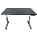 Inbox Zero Height Adjustable Standing Desk Wood/Metal in Gray/Black | 45.3 H x 30 W x 60 D in | Wayfair F0D8D18C5B204AA2857A7E3FDFD6DDDD