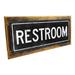 17 Stories Outdoor Black Restroom Sign, Wall Art For Bathroom Decor, Laundry Decor, Spa, Shower, Restroom, Laundromat, Mud Room | Wayfair