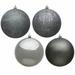 The Holiday Aisle® Holiday Décor Ball Ornament Plastic in Gray | 2.4 H x 2.4 W x 2.4 D in | Wayfair 5B23E5D5DE8E4E8B923F014FE4A0C36B