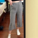 American Eagle Outfitters Pants & Jumpsuits | American Eagle Striped Wide Leg Pants | Color: Gray | Size: Xxsp
