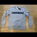 Michael Kors Shirts | Michael Kors Men's Cotton Blend Crewneck Sweatshirt Mk Logo Gray Nwt S-Xl | Color: Gray | Size: Various