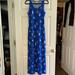 Lularoe Dresses | Lularoe Dani Maxi Tank Dress | Color: Blue/White | Size: M