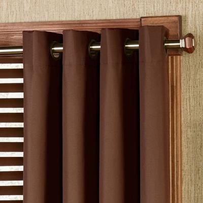 Paramount Grommet Curtain Panel, 50 x 96, Chocolate