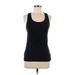 Gap Fit Active Tank Top: Black Solid Activewear - Women's Size Medium