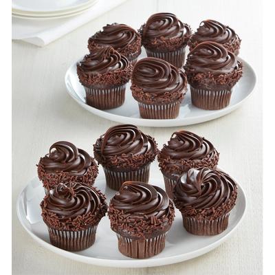 1-800-Flowers Food Delivery Jumbo Chocolate Cupcakes 12 Count | Happiness Delivered To Their Door