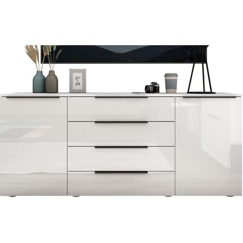 „Sideboard BORCHARDT MÖBEL „“Tom““ Sideboards Gr. B/H/T: 166 cm x 72 cm x 35 cm, weiß (weiß hochglanz) Sideboards Breite 166 cm“