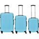 Trolleyset PACKENGER "Travelstar" blau (hellblau) Koffer-Sets Koffer Trolleys