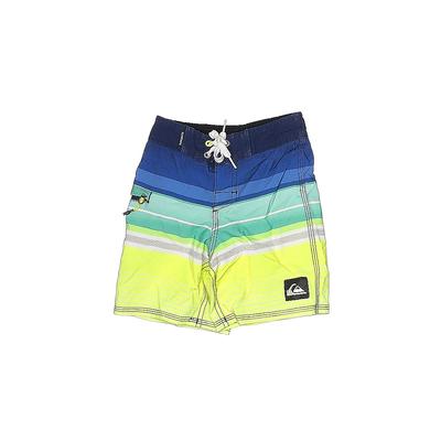 Quiksilver Board Shorts: Blue Stripes Bottoms - Size 3Toddler