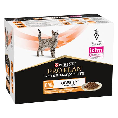 20x 85g PURINA PRO PLAN Veterinary Diets Feline OM Huhn Katzenfutter nass