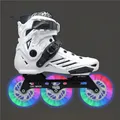 Roselle-Patins à roues alignées à cadre plat patines de patinage de vitesse chaussures de skate