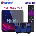 Woopker-Boîtier Smart TV H96 MAX V11 Android 11 4 Go/64 Go 4K RK3318 lecteur multimédia