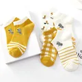 Chaussettes en coton pour femmes bouche peu profonde évacuation de l'humidité dessin animé