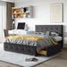 Queen Size Tufted Upholstered Storage Platform Bed with 4 Drawers, 85''L*64.5''W*42.9''H, 134LBS