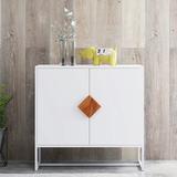 Accent Storage Sideboard Buffet Cabinet, Free Standing Cupboard with Doors and Shelves, Floor Storage Cabinet