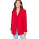 TRENDYOL Damen Trendyol Damen Regular Zweireihig Plain Webstoff Blazer Coat, Rot, 36 EU