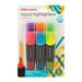 Office DepotÂ® Brand Liquid Highlighters Chisel Point Black/Translucent Barrel Assorted Ink Colors Pack Of 6