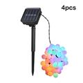 Tomshine LEDs String Light with Solar Powered 50 LEDs P44 Water-resistant Fairy Lights Decoration Ball String Lamp for Holiday Party Living Room Garden Patio RGB 4pcs