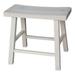 Pemberly Row 18 Casual Parawood Saddle Seat Stool in Natural