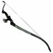 iGlow 40 Lb. Black White and Camouflage Camo Archery Hunting Recurve Bow with Aluminum Alloy Riser 75 55 25 Lbs. Compound Crossbow