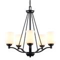 Trans Globe Lighting 70525 Mod Pod 5 Light 25 Wide Chandelier - Black