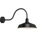 RS16MBK3LL23-Troy Lighting-Essentials by Troy TRM Ezra-1 Light Wall Sconce with Large Loop Arm-16 Inches Wide by 19 Inches High-Black Finish