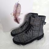 Jessica Simpson Shoes | Jessica Simpson Karia Cap Combat Boot Women's Size 8m Nib | Color: Black/Gray | Size: 8