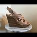 Jessica Simpson Shoes | Jessica Simpson Tan Wedge Sandals 10 | Color: Tan | Size: 10