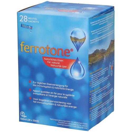 Ferrotone natürliches Eisen Beutel 28x20 ml