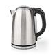 Ex-Pro Electric Kettle, 1.7L Capacity, 2200W, Stainless Steel Jug with Quick Boil Time, Boil Dry Protection and Auto Shut Off, Cordless 360° Swivel Base, for Hot Water Tea or Coffee - Silver