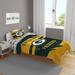 Green Bay Packers Slanted Stripe 4-Piece Twin Bed Set