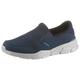 Slip-On Sneaker SKECHERS "Equalizer" Gr. 44, blau (navy) Herren Schuhe Stoffschuhe Slipper, Freizeitschuh mit Air Cooled Memory Foam Ausstattung