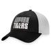 Men's Top of the World Black/White Auburn Tigers Stockpile Trucker Snapback Hat