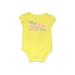 Jumping Beans Short Sleeve Onesie: Yellow Print Bottoms - Size 12 Month