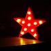menggutong Star LED 11-Light Night Light Plastic in Red | 9.5 H x 9.5 W x 1.85 D in | Wayfair 211I76O9S2GE054FT